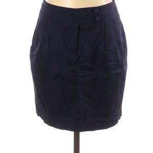 Trina Turk Pencil Navy Fully Lined Front Zip Two Pocket Skirt Size 2 EUC